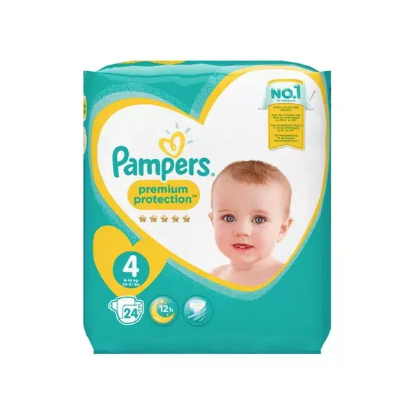 Pampers New Baby Premium Protección T4 8-16kg 24 pañales