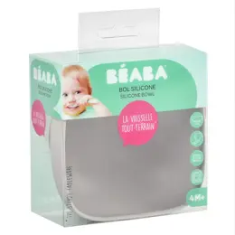 Béaba Repas Bol Ventouse Silicone Gris