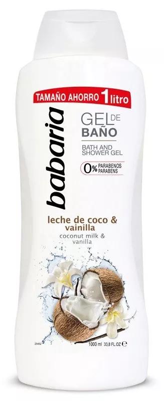 Babaria gel Leite de Coco e Baunilha 1 Litro
