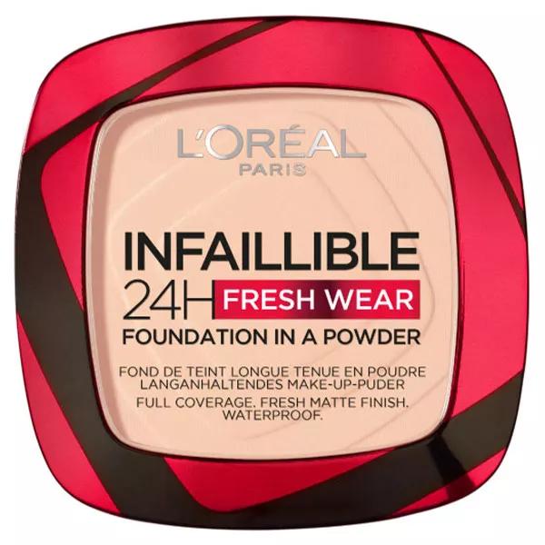 L'Oréal Paris Infaillible Fresh Wear 24H Base de Maquillaje en Polvo N°180 Sable Rosé 9g