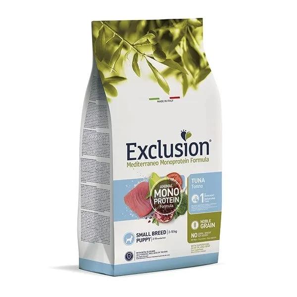 Exclusion Mediterraneo Monoprotein Noble Grain Crocchette Al Tonno Per Cuccioli Taglia Piccola 2Kg