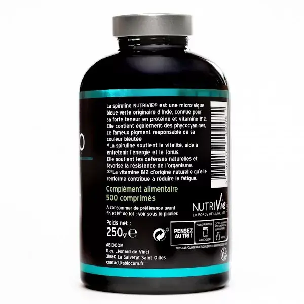 Nutrivie Spirulina Organic 500 Tablets