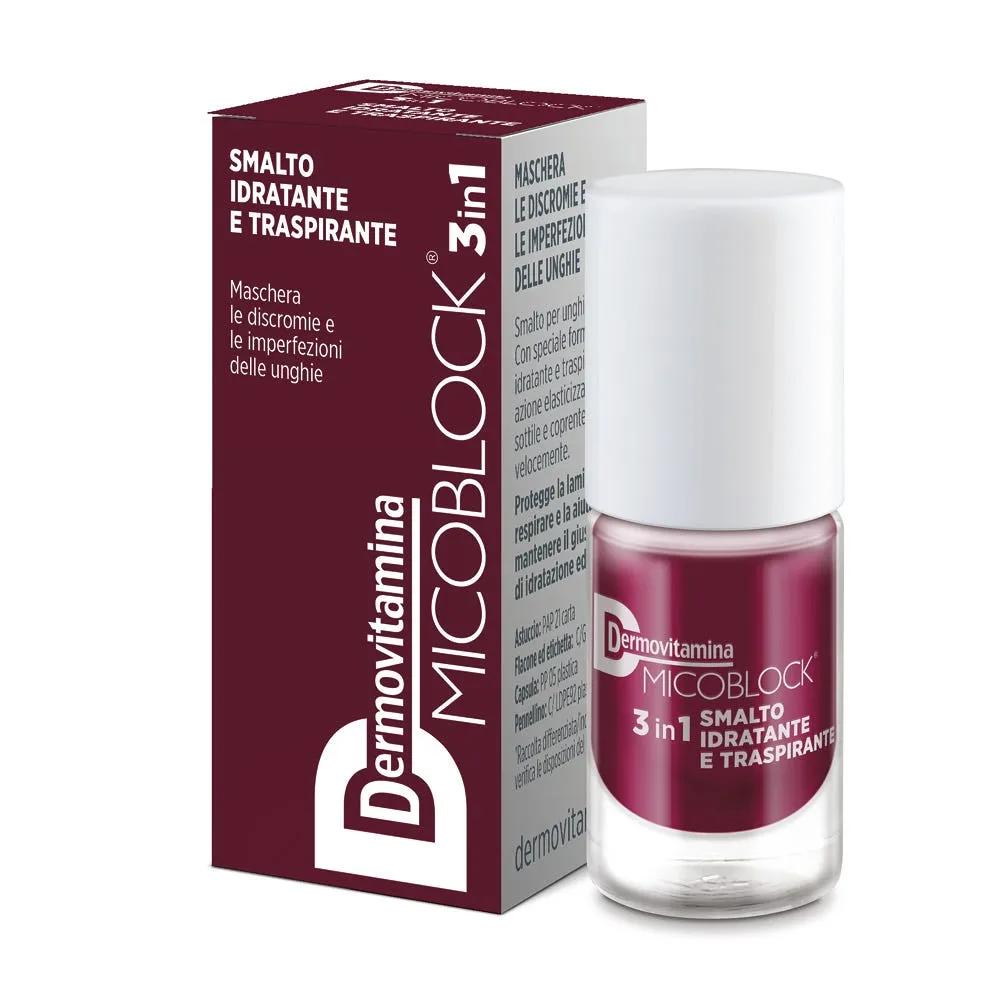 Dermovitamina Micoblock 3in1 Smalto Idratante Traspirante Prugna 5 ml