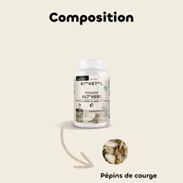 Biovetol - Alimentaire Bien-Être - Poudre Alt'vers Petit Chat Bio <5kg - 50g