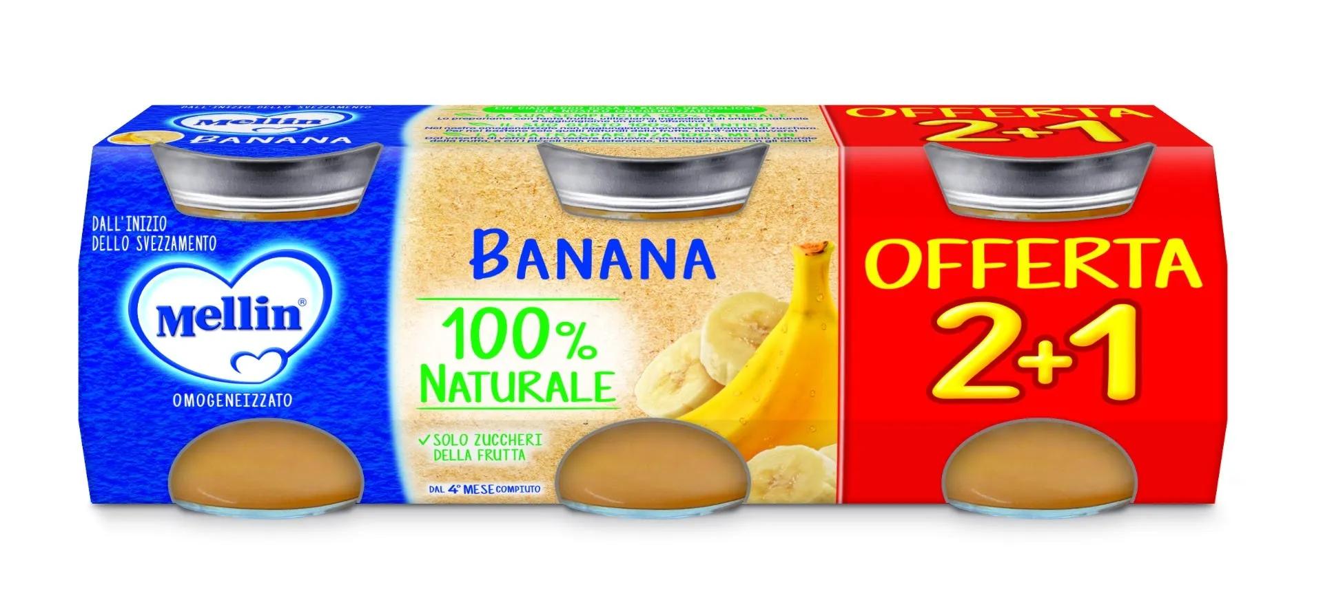 Mellin Omogeneizzato di Frutta Banana 3x100 g