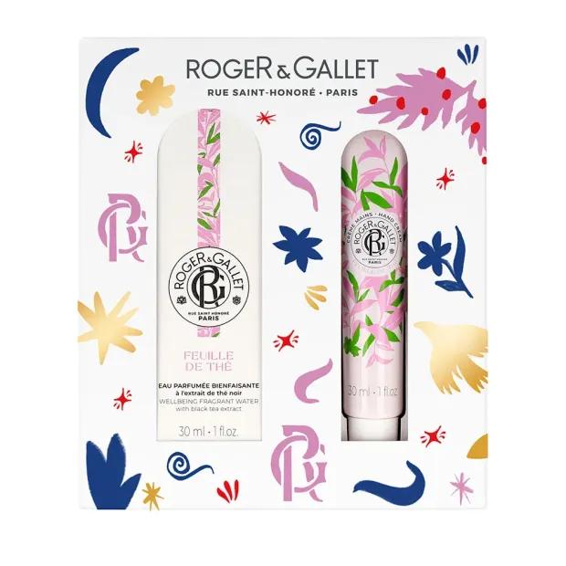 Roger & Gallet Cofanetto Feuille de Thé Acqua Profumata di Benessere 30 ml + Crema Mani 30 ml