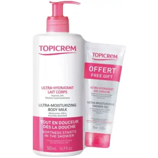 Topicrem Leche Ultra-Hidratante 500 ml + REGALO Gel de Ducha 75 ml