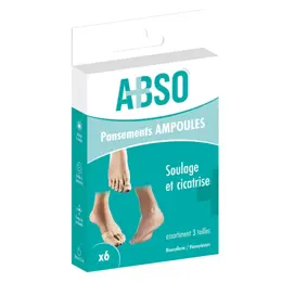 Marque Verte ABSO Pansements ampoules assortiments - Boîte de 6