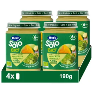 Hero Solo Jar of Pumpkin, Potato, Peas and Broccoli ECO +6m 4x190 gr