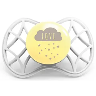 Nuvita Chupete Tetina Simétrica +6m Gris y Amarillo 1 ud