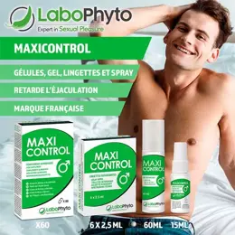 Labophyto MAXI CONTROL - lingettes retardantes d'éjaculation - 6 lingettes