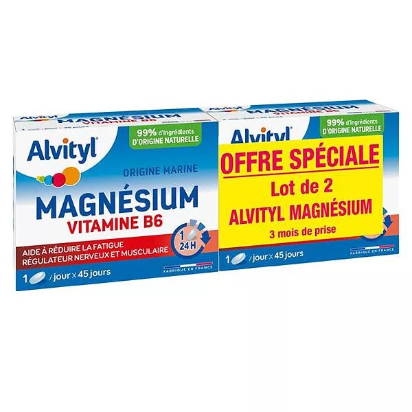 Alvityl Magnesio Vitamina B6 Liberazione Prolungata a partire da 12 anni 2x45 compresse