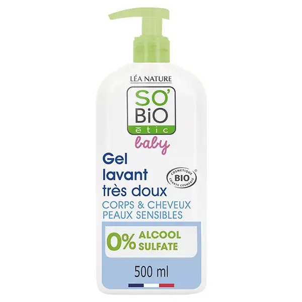 So'Bio Étic Baby Gel Lavant Très Doux Bio 500ml