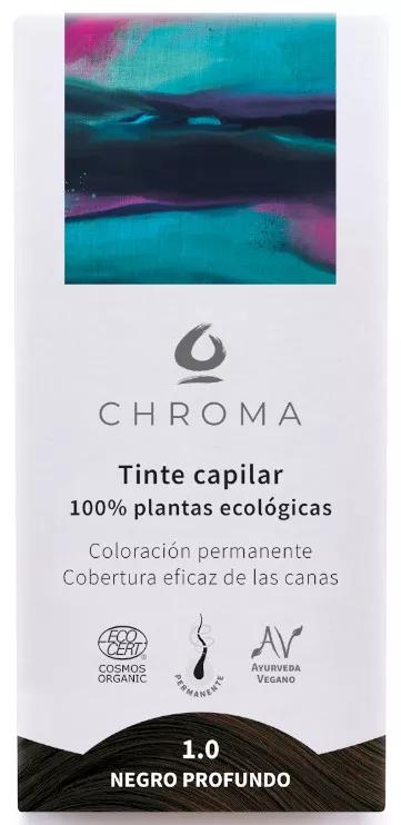 Chroma Tintura de cabelo Natural Deep Black 1.0 100 gr