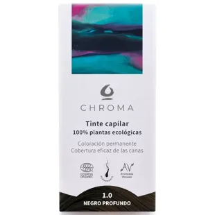 Chroma Tintura de Cabelo Natural Preto Profundo 1.0 100 gr