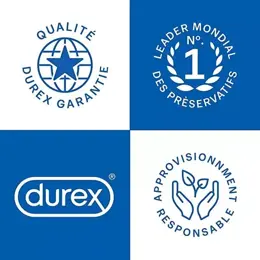 Durex Lot de 20 Préservatifs Orgasm'Intense - Extra Lubrifiés Stimulants et Texturés - 2x10 pièces