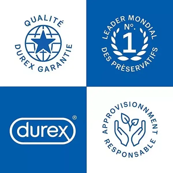 Durex Lot de 20 Préservatifs Orgasm'Intense - Extra Lubrifiés Stimulants et Texturés - 2x10 pièces