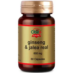 Obire Ginseng and Royal Jelly 600mg 60 Capsules