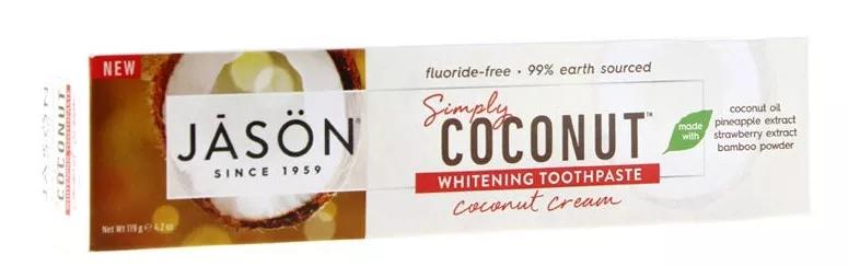 Dentifrice blanchissant Jason 9g crème de noix de coco