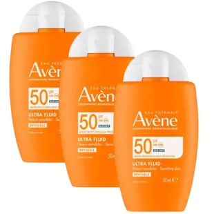 Avène Ultra Fluid Invisible SPF50 3x50 ml