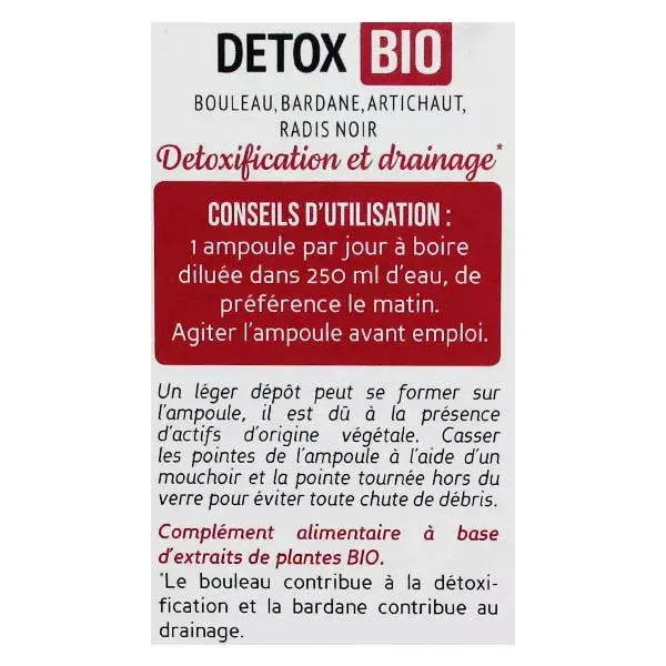 Biocyte Détox Bio 20 ampoules