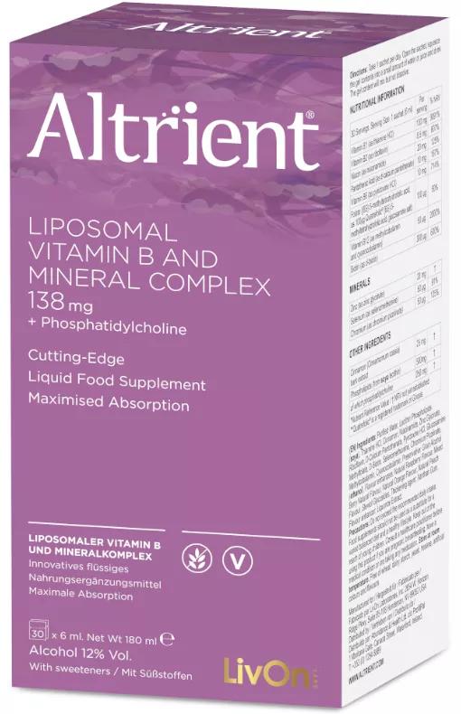 Altrient Complexe Liposomal B Vitamines et Minéraux 138 mg 30 Sachets