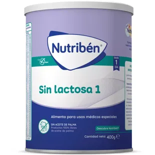 Nutribén Sin Lactosa 1 Leche de Inicio 400 gr