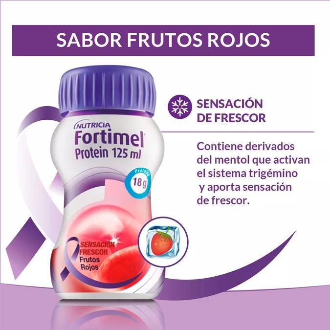 Nutricia Fortimel Protein Sabor Frutos Rojos 4x125 ml