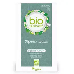 Vitavea - BioNutrisanté - Infusion Après-repas menthe nanah - 20 sachets