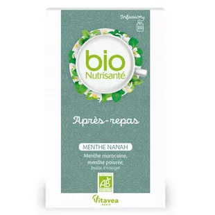 Vitavea - BioNutrisanté - Infuso post-pasto Menta nanah - 20 bustine