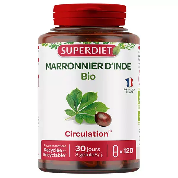 Superdiet Marronnier d'Inde Bio 120 gélules