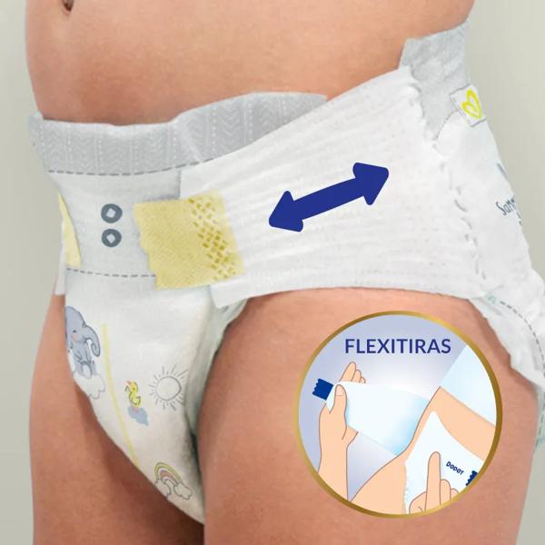 Dodot Sensitive Extra Diapers Size 3+ 7-11Kg 60Uds