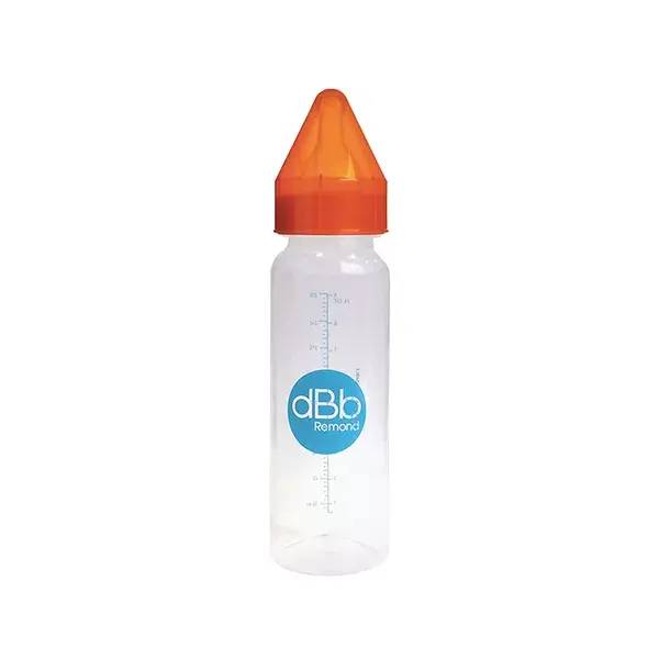 dBb Remond Biberon Régul'Air Orange Translucide 270ml