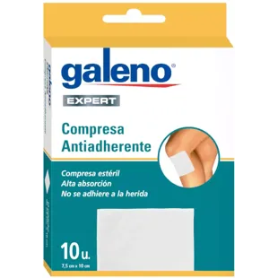 Galeno Expert Compressa Antiaderente 7,5cm x 10cm 10 unidades