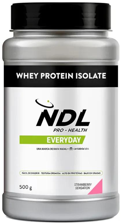 NDL Pro-Health Wey Protein Isolaat Aardbei 500 gr