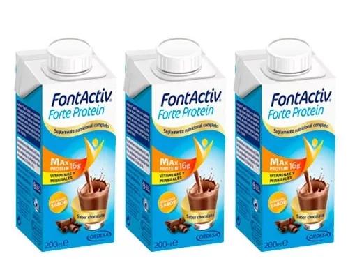 FontActiv Forte Protein Shake Sabor Chocolate 3x200 ml