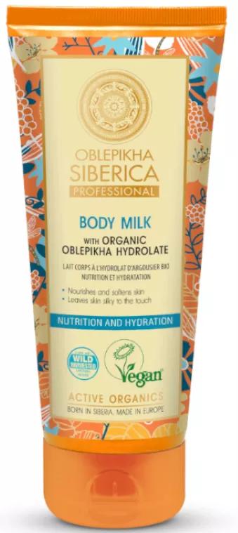 Natura Siberica Oblepikha Organic Sea Buckthorn Hydrolate Body Milk 200 ml