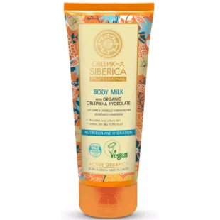 Natura Siberica Oblepikha Organic Sea Buckthorn Hydrolate Body Milk 200 ml