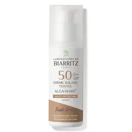 Laboratoires de Biarritz Soins Solaires Crème Teintée SPF50 Dorée Bio 50ml