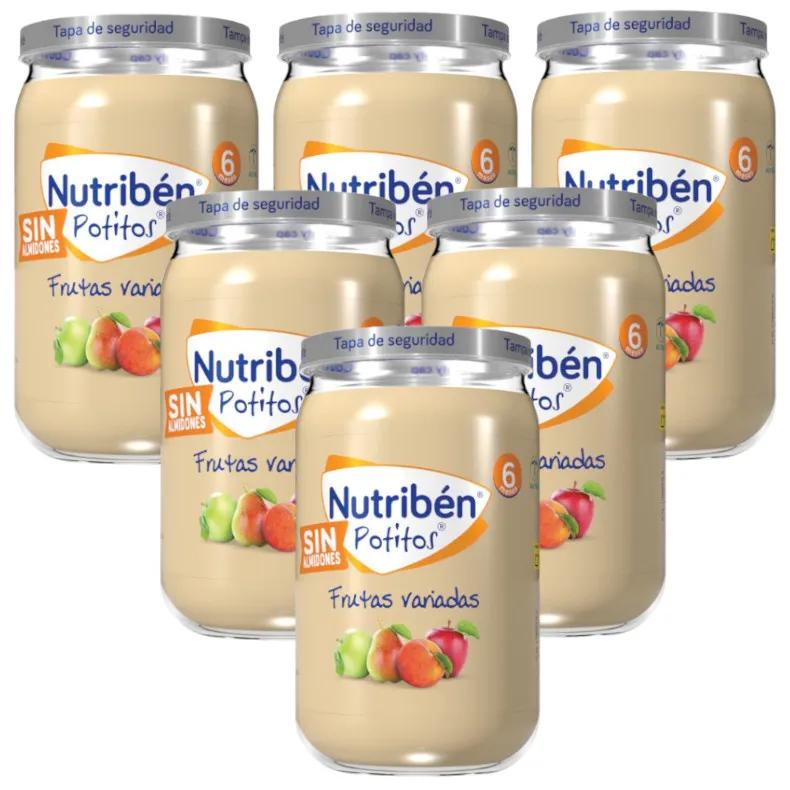 Nutribén Potito Fruits Assortis +6m 6x235 gr