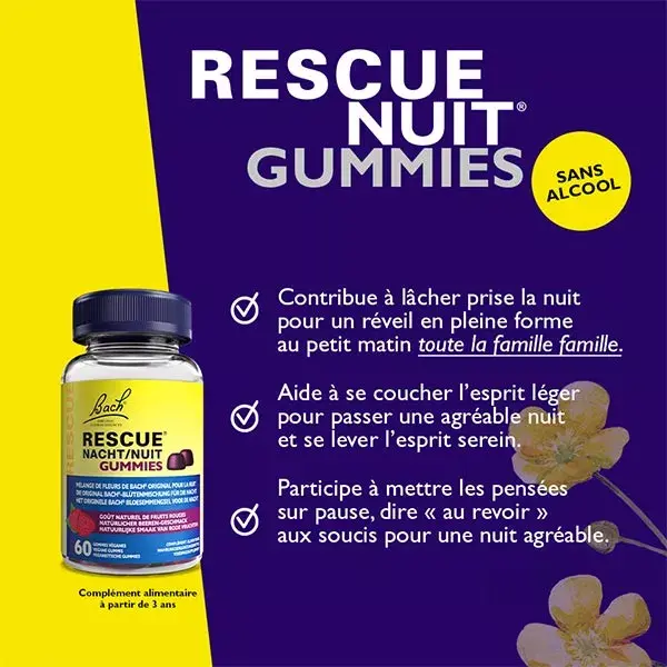 RESCUE NUIT® Gummies Red Fruit Flavor 60 units