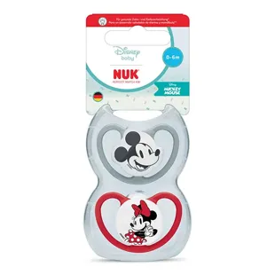 Nuk Ciuccio Space Silicone +0m Minnie Lotto di 2