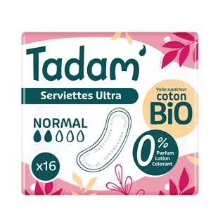 Tadam' Igiene Femminile Assorbenti Dermo-Sensitive Ultra Normali 16 unità