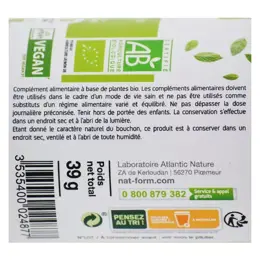 Nat & Form Écoresponsable Thé Vert Pissenlit Bio 120 gélules