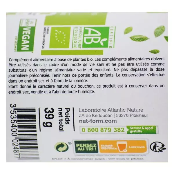 Nat & Form Eco Responsable Organic Detox Complex 120 capsules