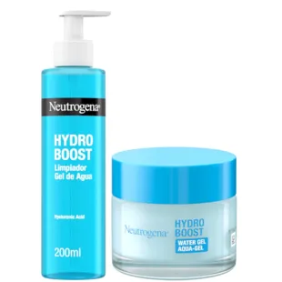 Neutrogena Hydro Boost Gel de água de limpeza facial 200 ml+Gel de água facial Hydro Boost 50 ml