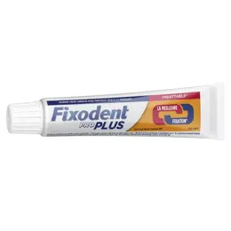 Fixodent Pro Plus 60g Crème Adhésive Premium Pour Prothèses Dentaires 