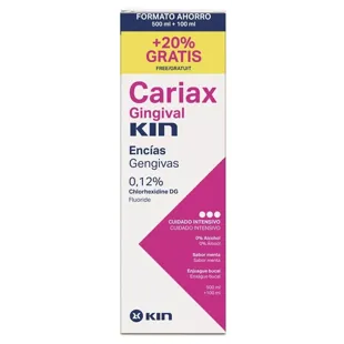Kin Cariax Gingival Enjuague Bucal 500ml +100 ml