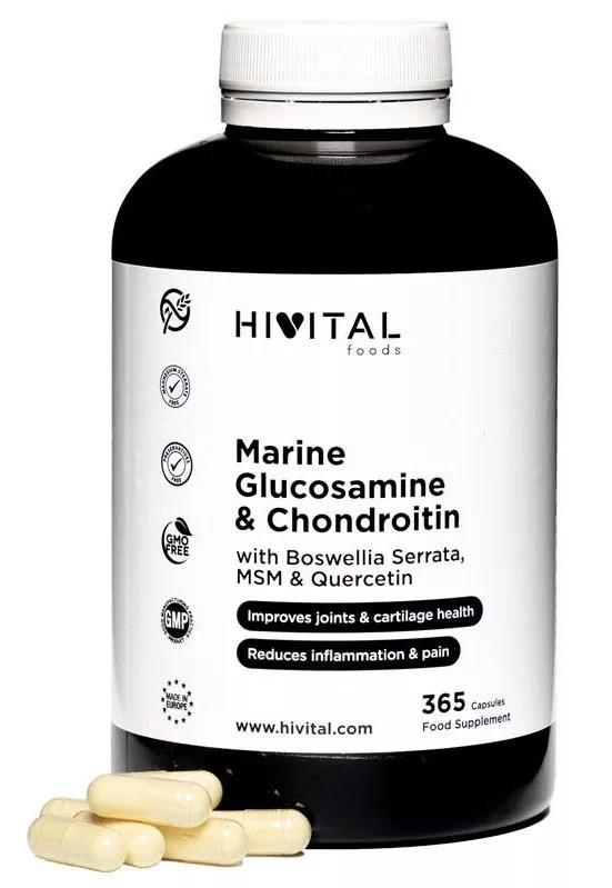 Hivital Glucosamina Marina con Condroitina 365 Cápsulas