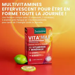 Santarome Bio Vita'max Multivitamines Effervescent Energie 30 comprimés